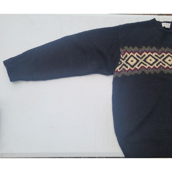 Vtg J Crew Handknit Wool Sweater - Picture 6 of 11